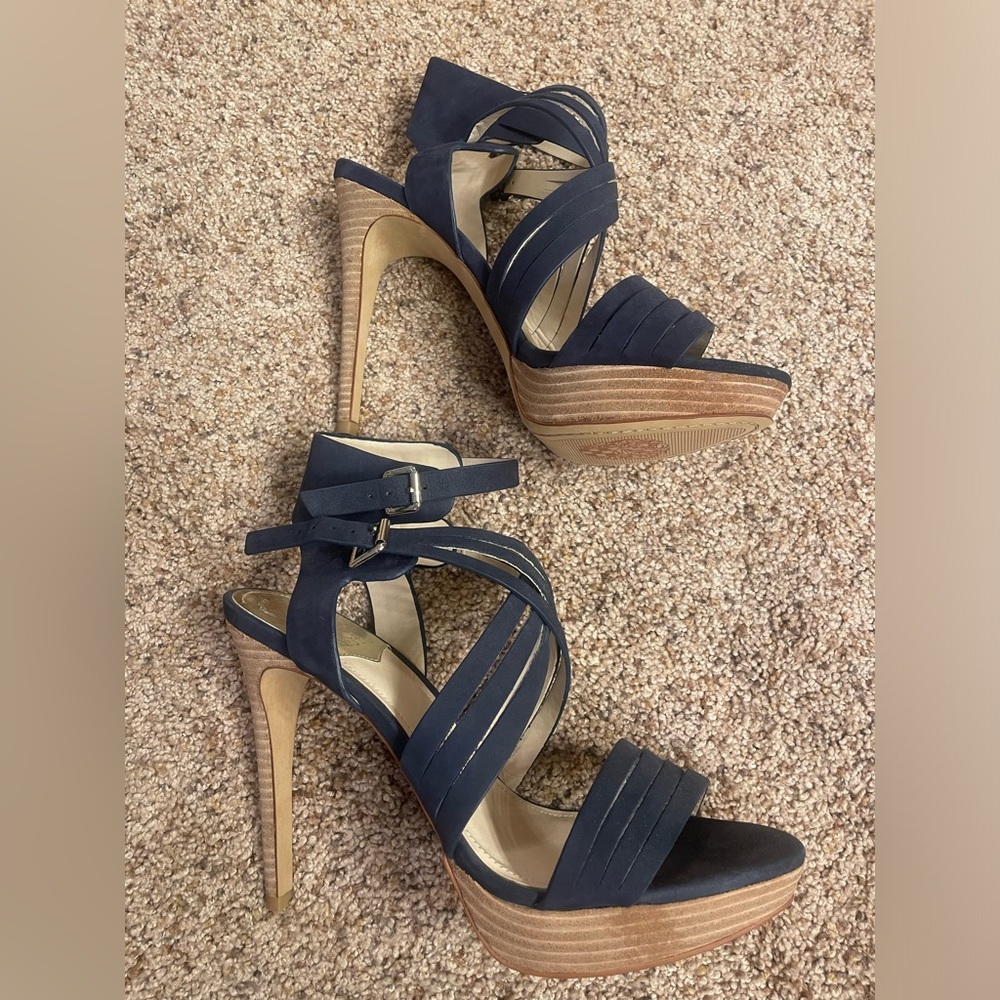 Vince Camuto Jistil Navy Blue Heels